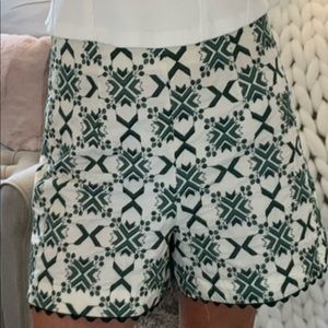 Zara geo print high waisted shorts